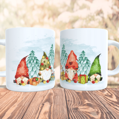 Caneca Gnomos de Natal