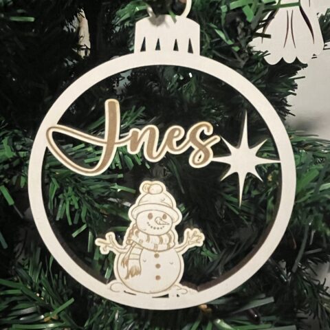 Bola Natal "Boneco de Neve"